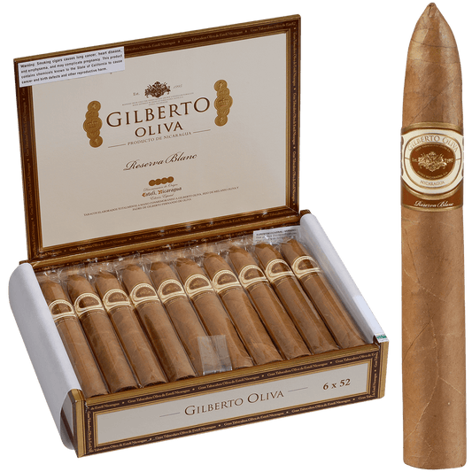 Gilberto Oliva Reserva Blanc Torpedo 20 Ct. Box 6.00X52T