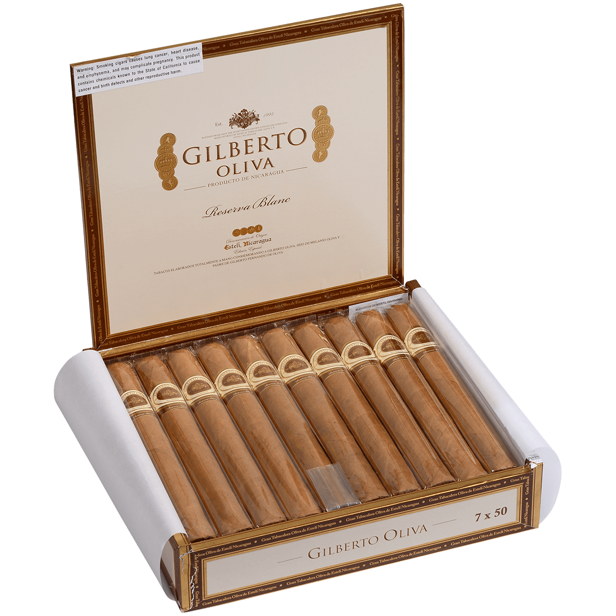 Gilberto Oliva Reserva Blanc Churchill 20 Ct. Box 7.00X50