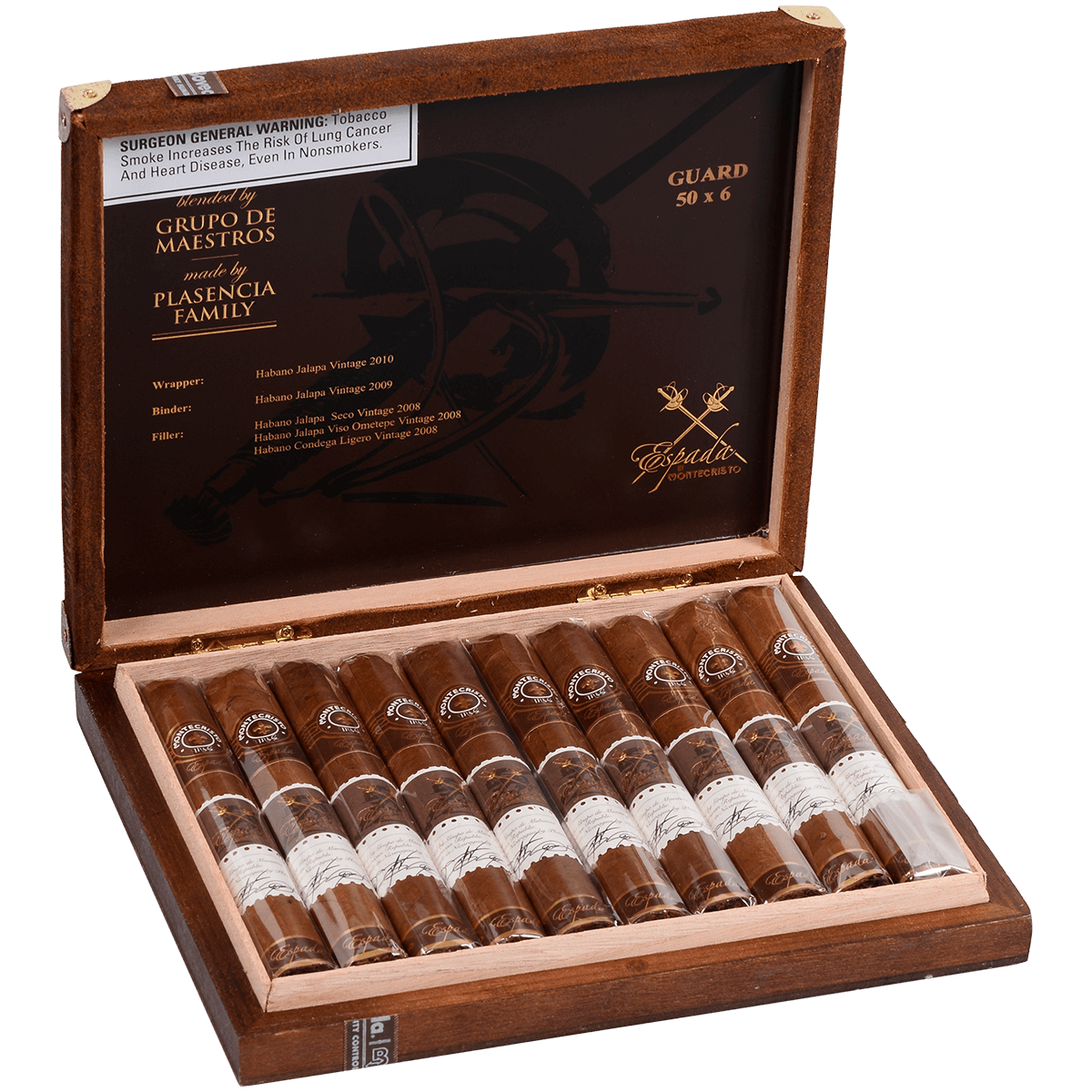 Montecristo Espada Guard 10 Ct. Box 6.00X50