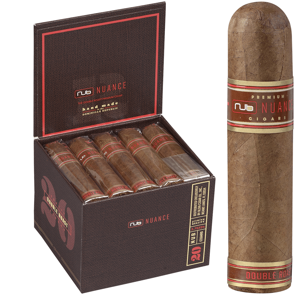 Nub Nuance Double Roast 354 20 Ct. Box 3.75X54