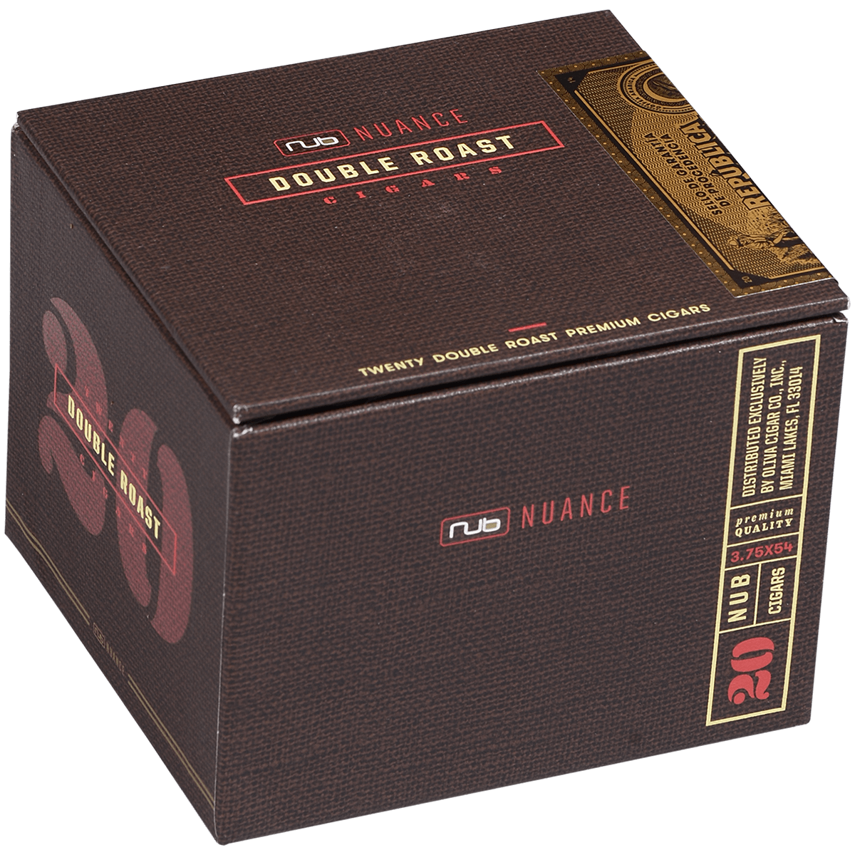 Nub Nuance Double Roast 354 20 Ct. Box 3.75X54
