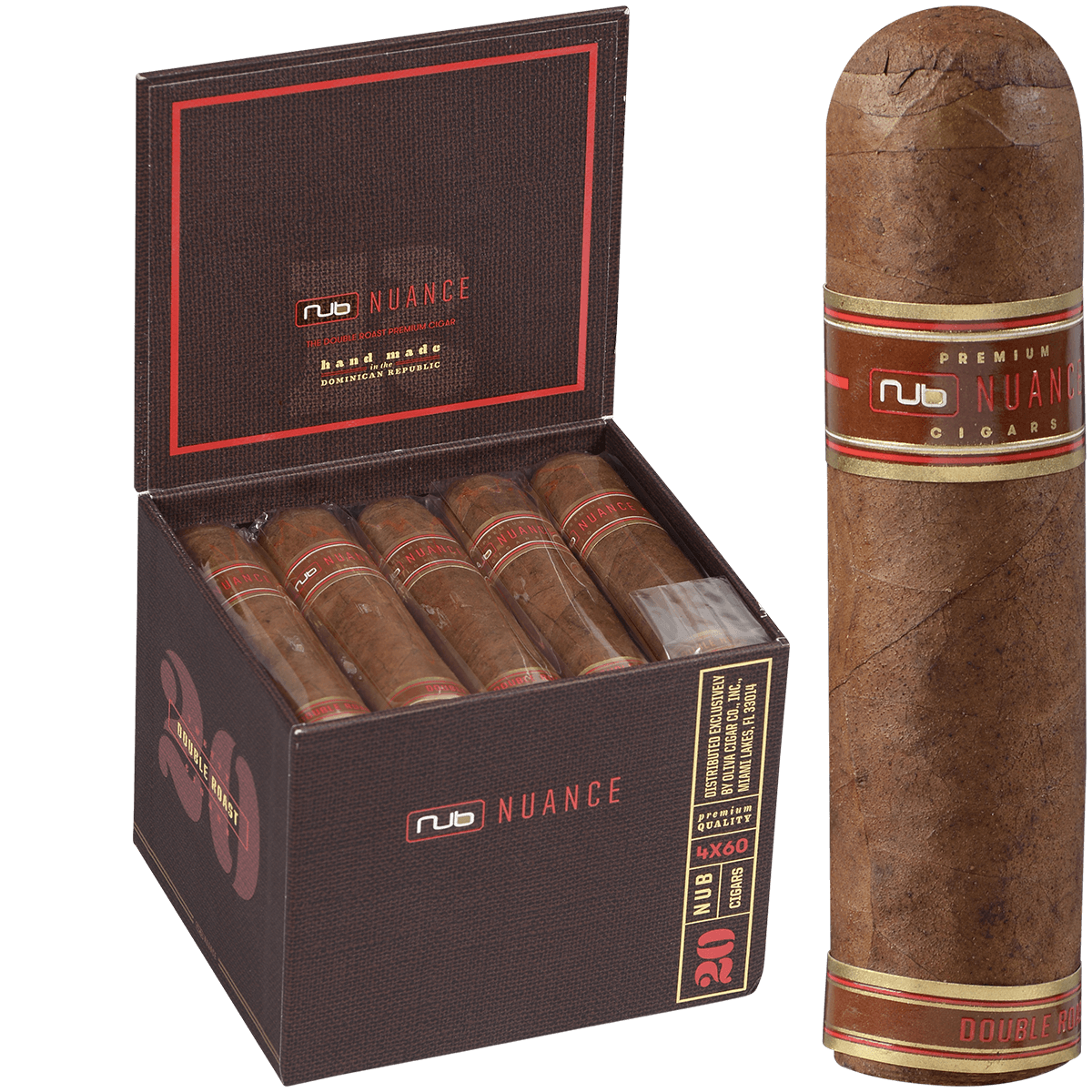 Nub Nuance Double Roast 460 20 Ct. Box 4.00X60Nuance/