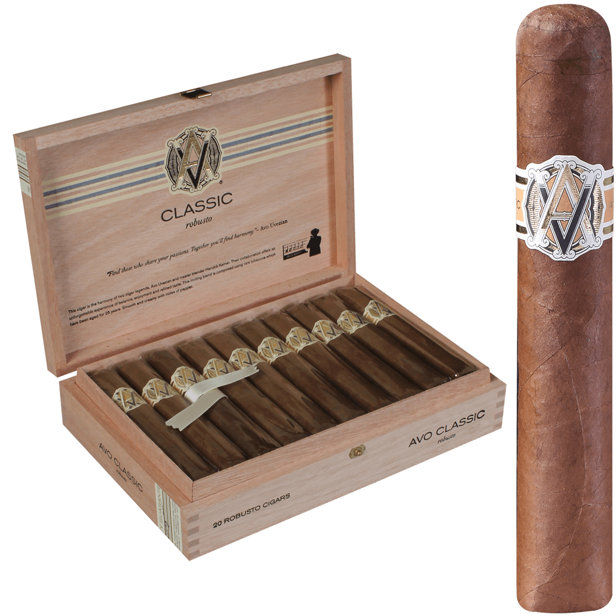 Avo Classic Robusto 20 Ct. Box 5.00X50