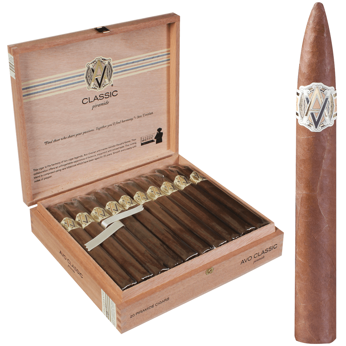 Avo Classic Piramides 20 Ct. Box 7.00X36/54