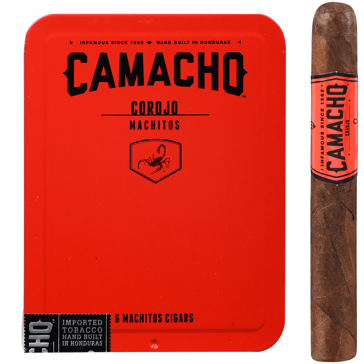 Camacho Corojo Machitos 5/6 Ct. Tins 4.00X32