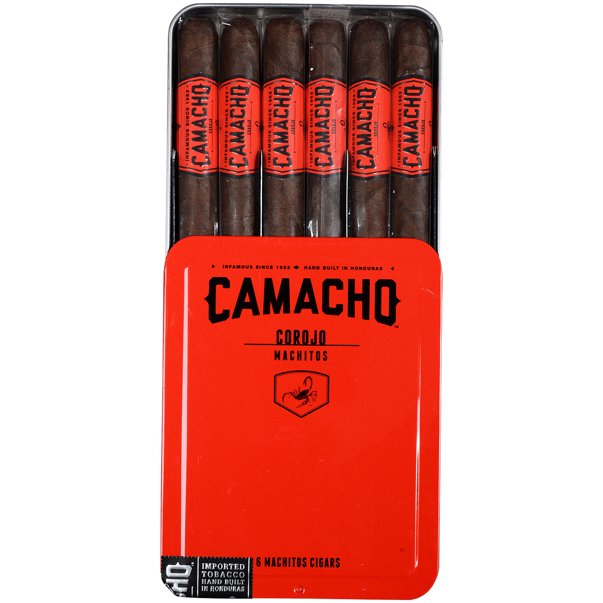 Camacho Corojo Machitos 5/6 Ct. Tins 4.00X32