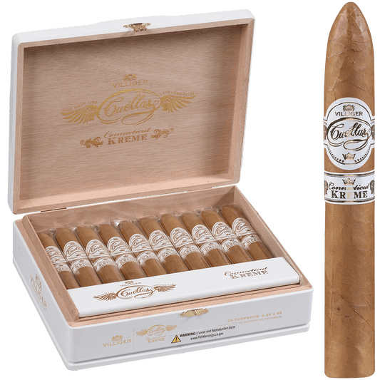 Villiger Cuellar Conn. Kreme Torpedo 20 Ct. Box 6.25X52