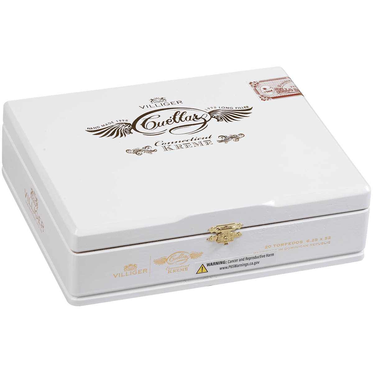 Villiger Cuellar Conn. Kreme Torpedo 20 Ct. Box 6.25X52