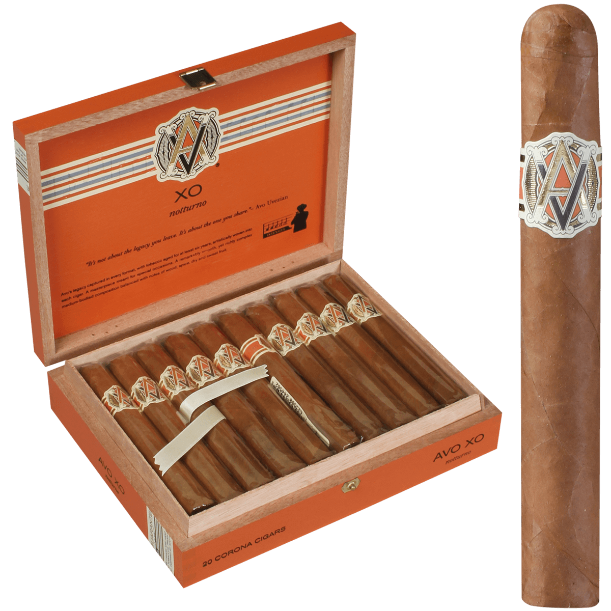 Avo Xo Notturno Corona 20 Ct. Box 5.00X42