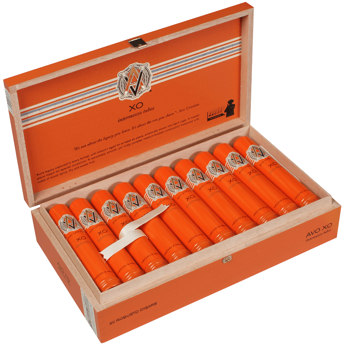 Avo Xo Intermezzo Tubos Robusto 20 Ct. Box 5 X 50