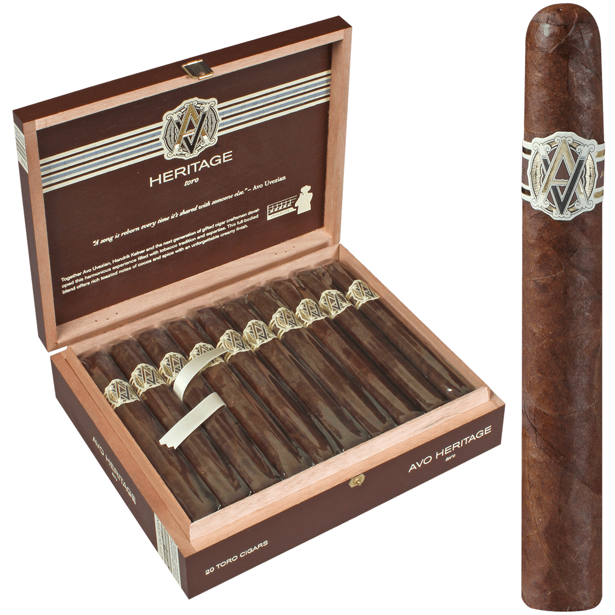 Avo Heritage Toro 20 Ct. Box 6.00X50