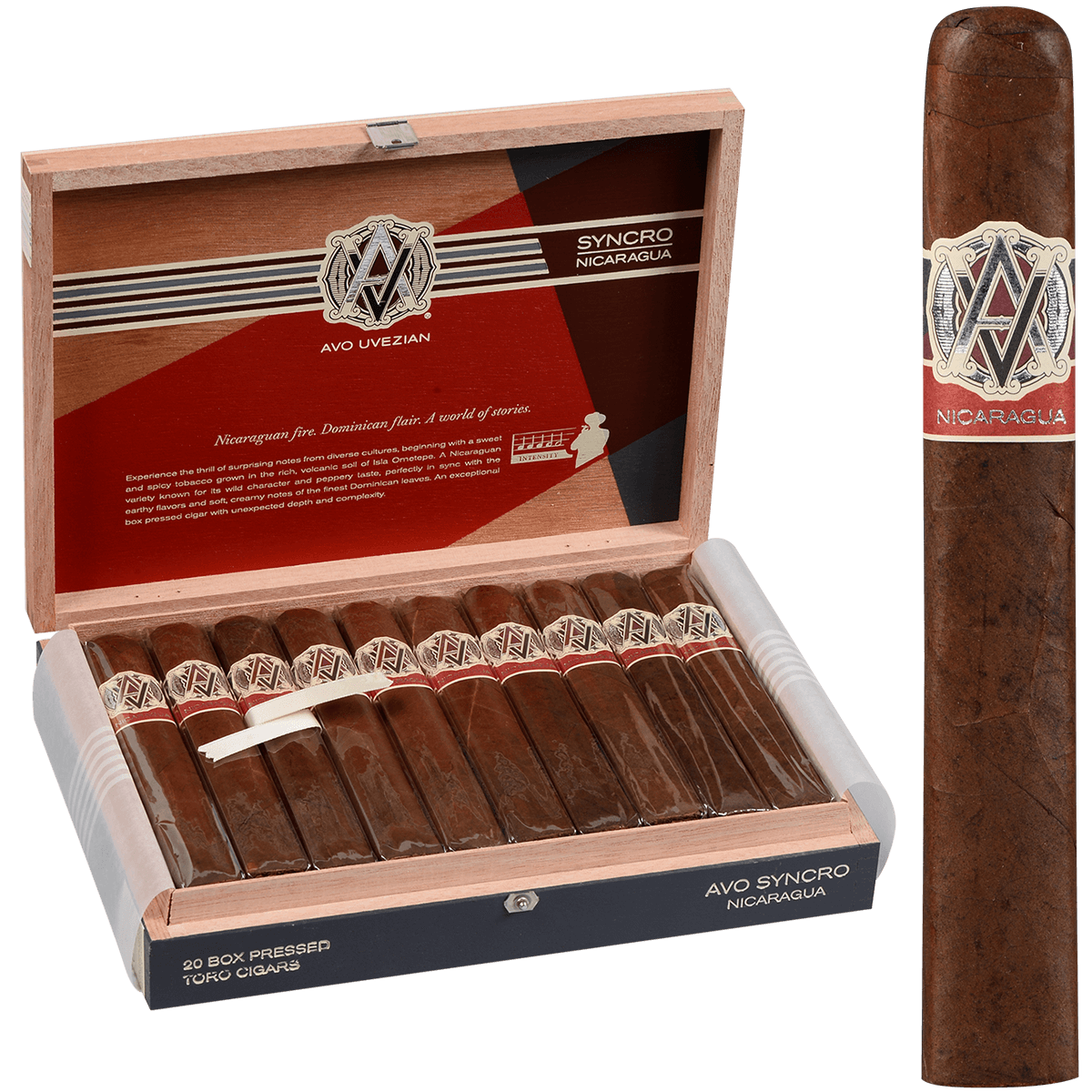 AVO SYNCRO NICARAGUA TORO 20 CT. BOX 6.00X54