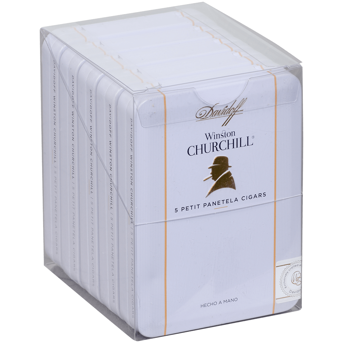 Davidoff Winston Churchill Petit Panetela 25 Ct. 5/5 Tins 4.00X38