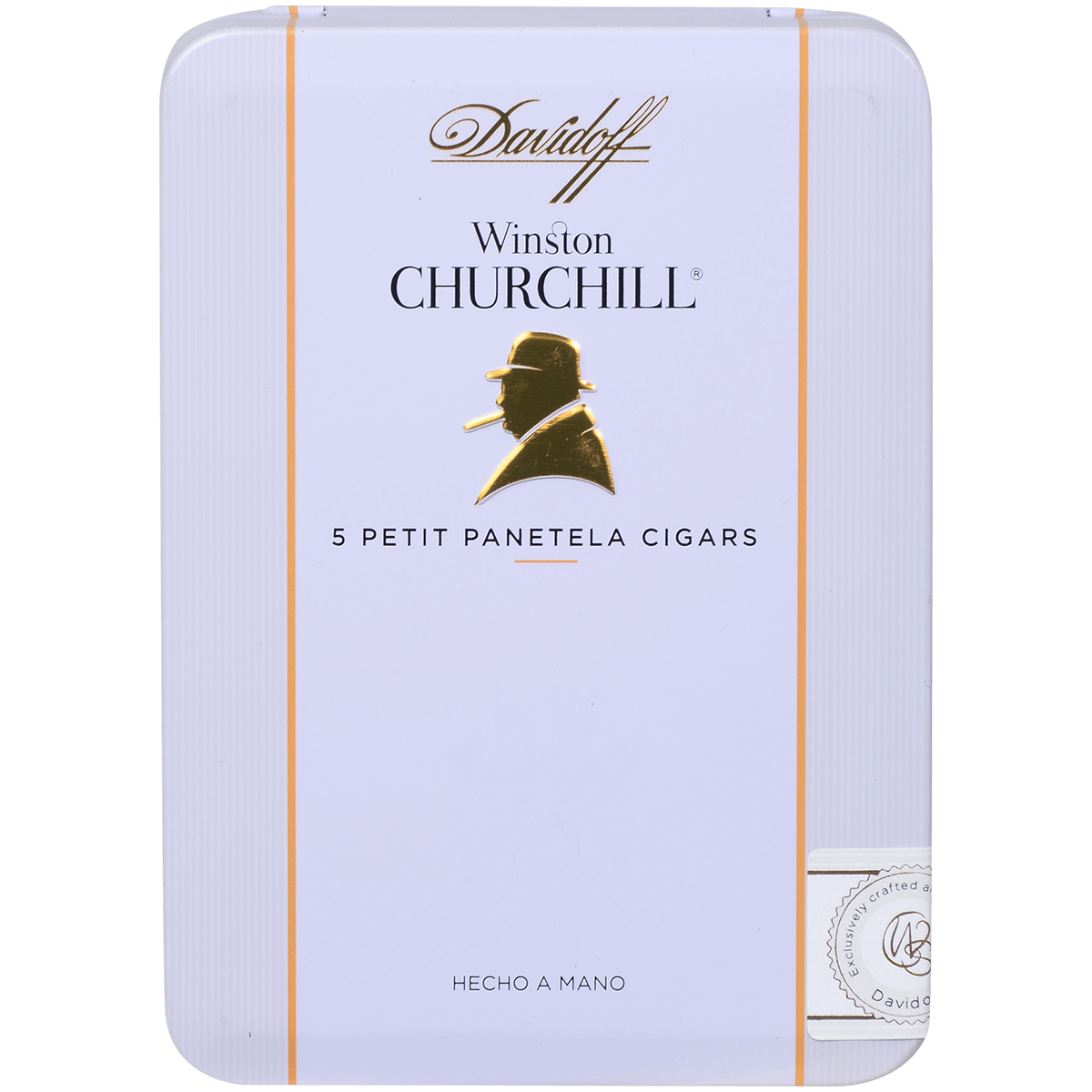 Davidoff Winston Churchill Petit Panetela 25 Ct. 5/5 Tins 4.00X38