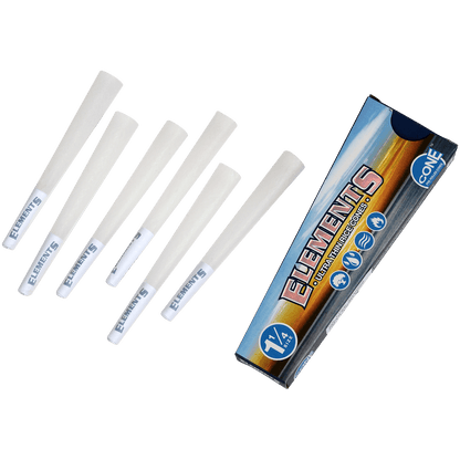 Papers Elements Ultra Thin Rice Cones 1 ¼ 30/6 Pack Display