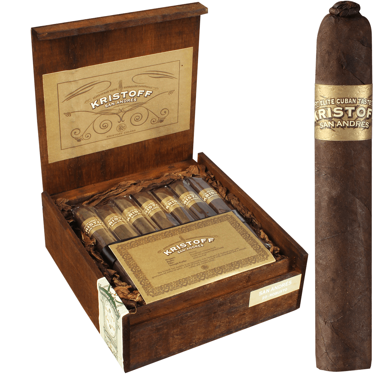 Kristoff San Andres Robusto 20 Ct. Box 5.50X54