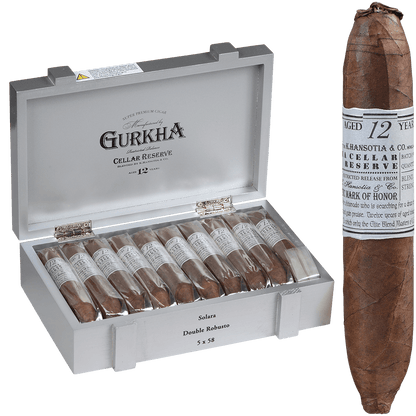 Gurkha Cellar Reserve Platinum Edition 12 Yr Solara-Dbl Robusto 20 Ct. Box 5.00X58
