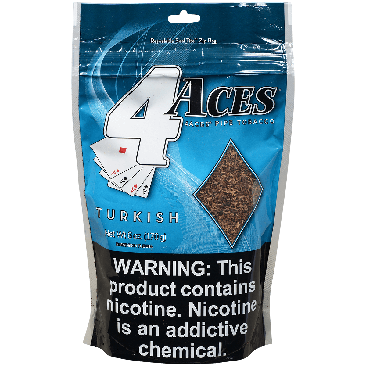 4 Aces Pipe Tobacco Turkish 6 Oz. Bag