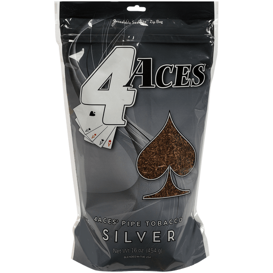 4 Aces Pipe Tobacco Silver 16 Oz. Bag