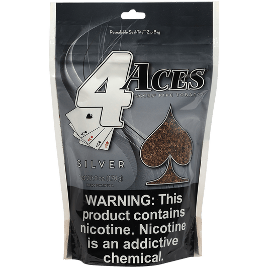 4 Aces Pipe Tobacco Silver 6 Oz. Bag