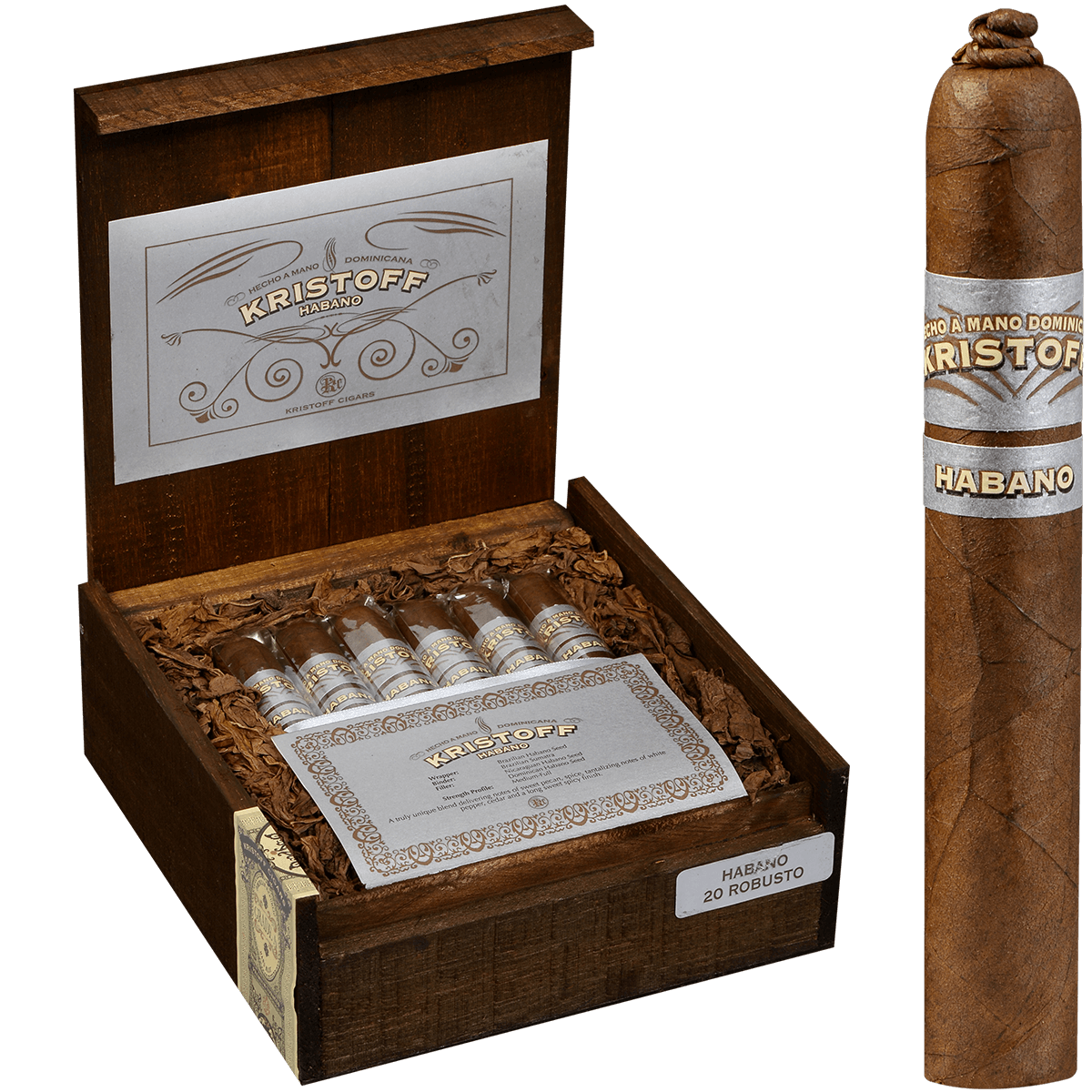Kristoff Habano Robusto 20 Ct. Box 5.50X54