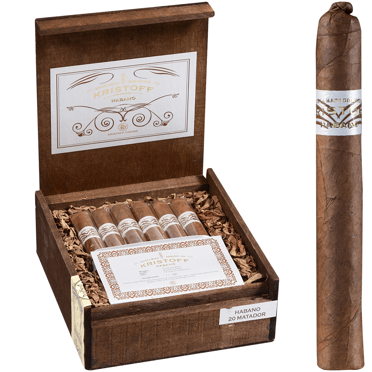 Kristoff Habano Matador 20 Ct. Box 6.50X56