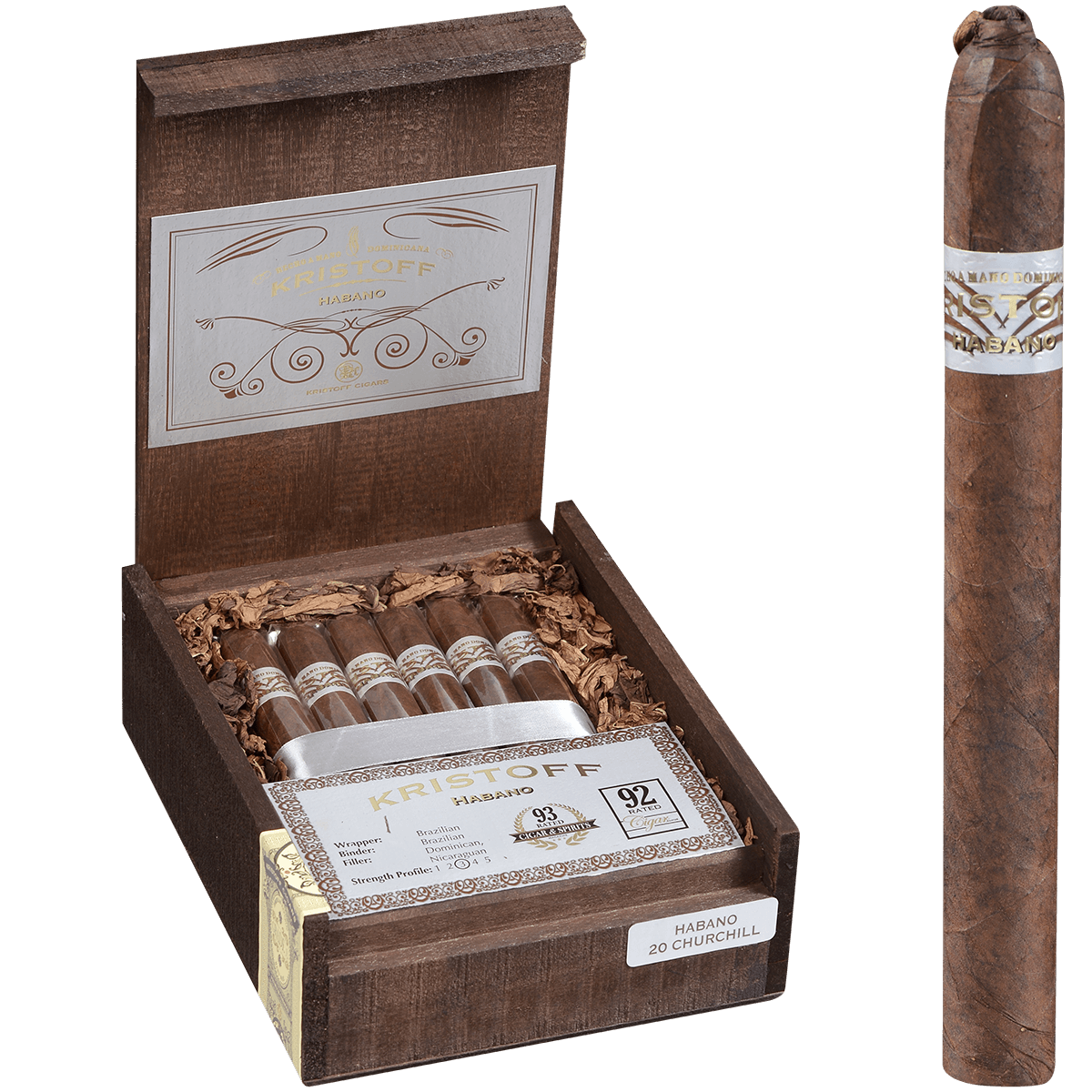 Kristoff Habano Churchill 20 Ct. Box 7.00X50