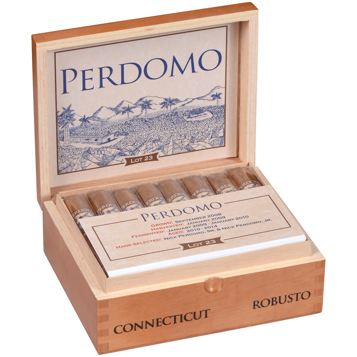 Perdomo Lot 23 Connecticut Robusto 24 Ct. Box 5.00X50