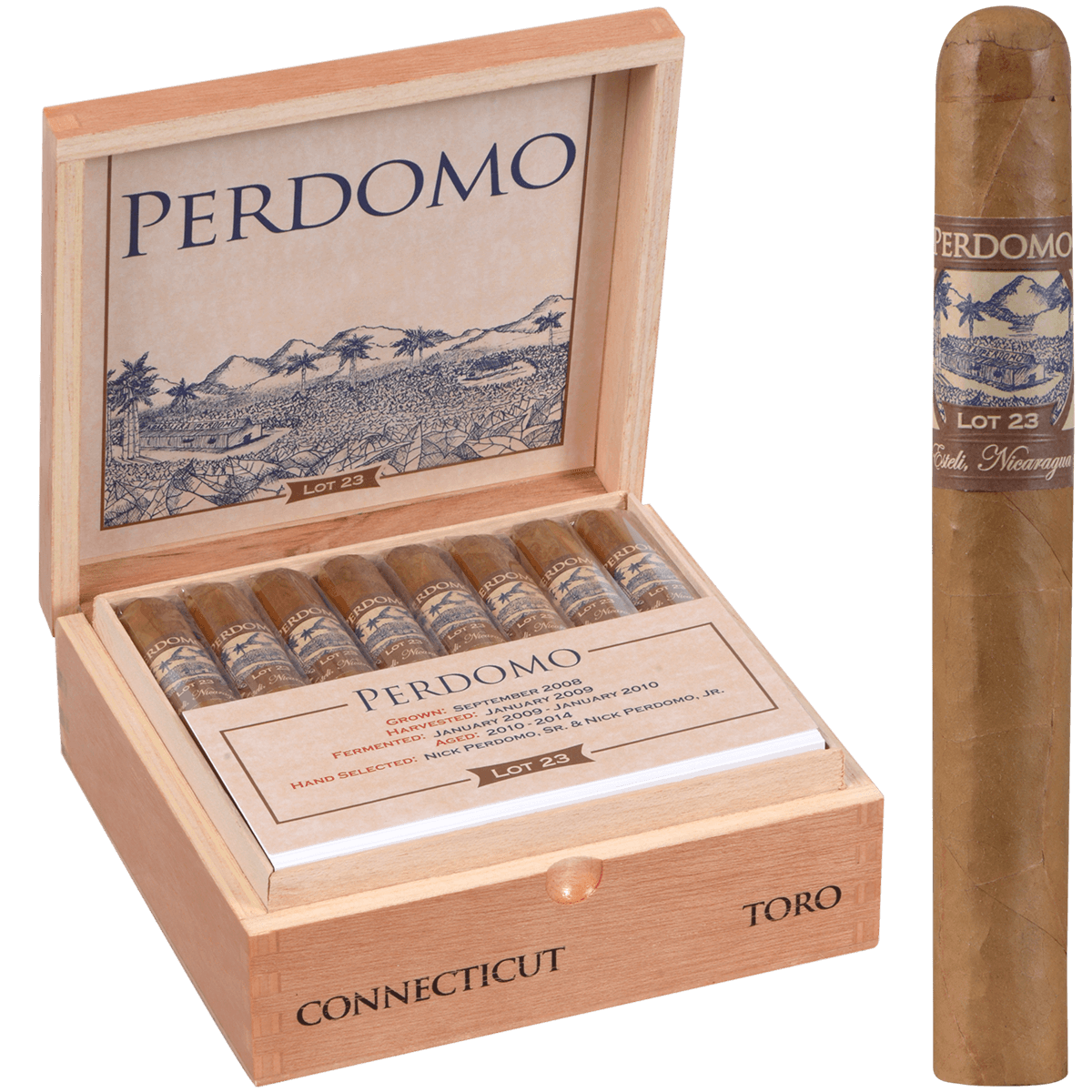 Perdomo Lot 23 Connecticut Toro 24 Ct. Box 6.00X50