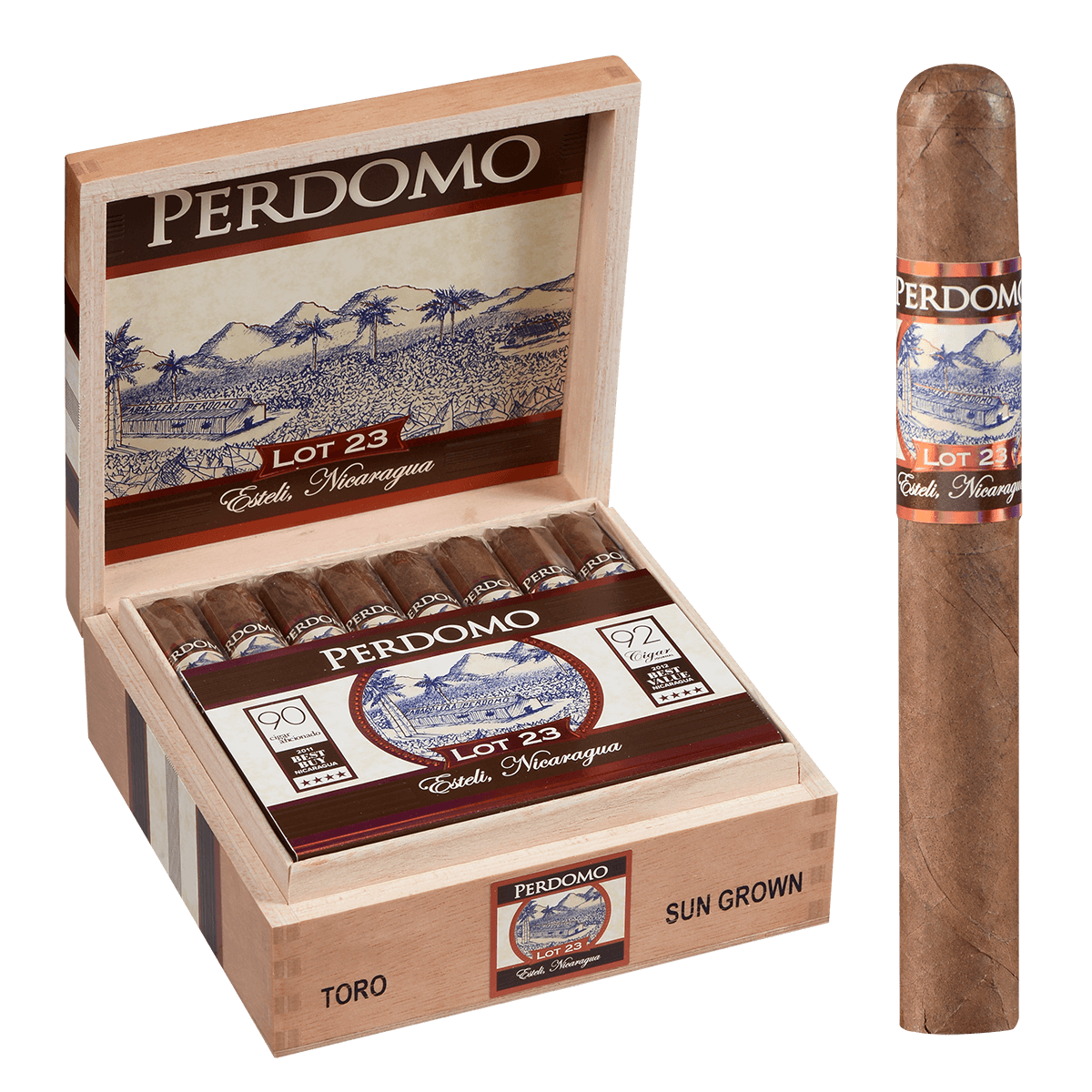 Perdomo Lot 23 Natural Toro 24 Ct. Box 6.00X50