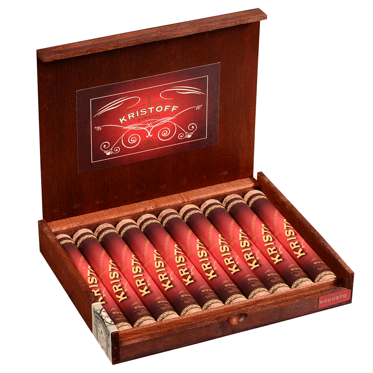 Kristoff Sumatra Tubes Robusto 10 Ct. Box 5.5 X 54