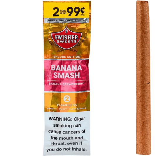 Swisher Sweets Cigarillos Banana Smash 60 Ct. 30/2 For ¢.99 Packs 4.00X30