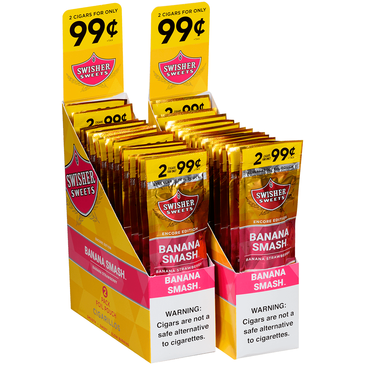 Swisher Sweets Cigarillos Banana Smash 60 Ct. 30/2 For ¢.99 Packs 4.00X30