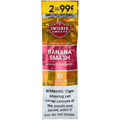 Swisher Sweets Cigarillos Banana Smash 60 Ct. 30/2 For ¢.99 Packs 4.00X30