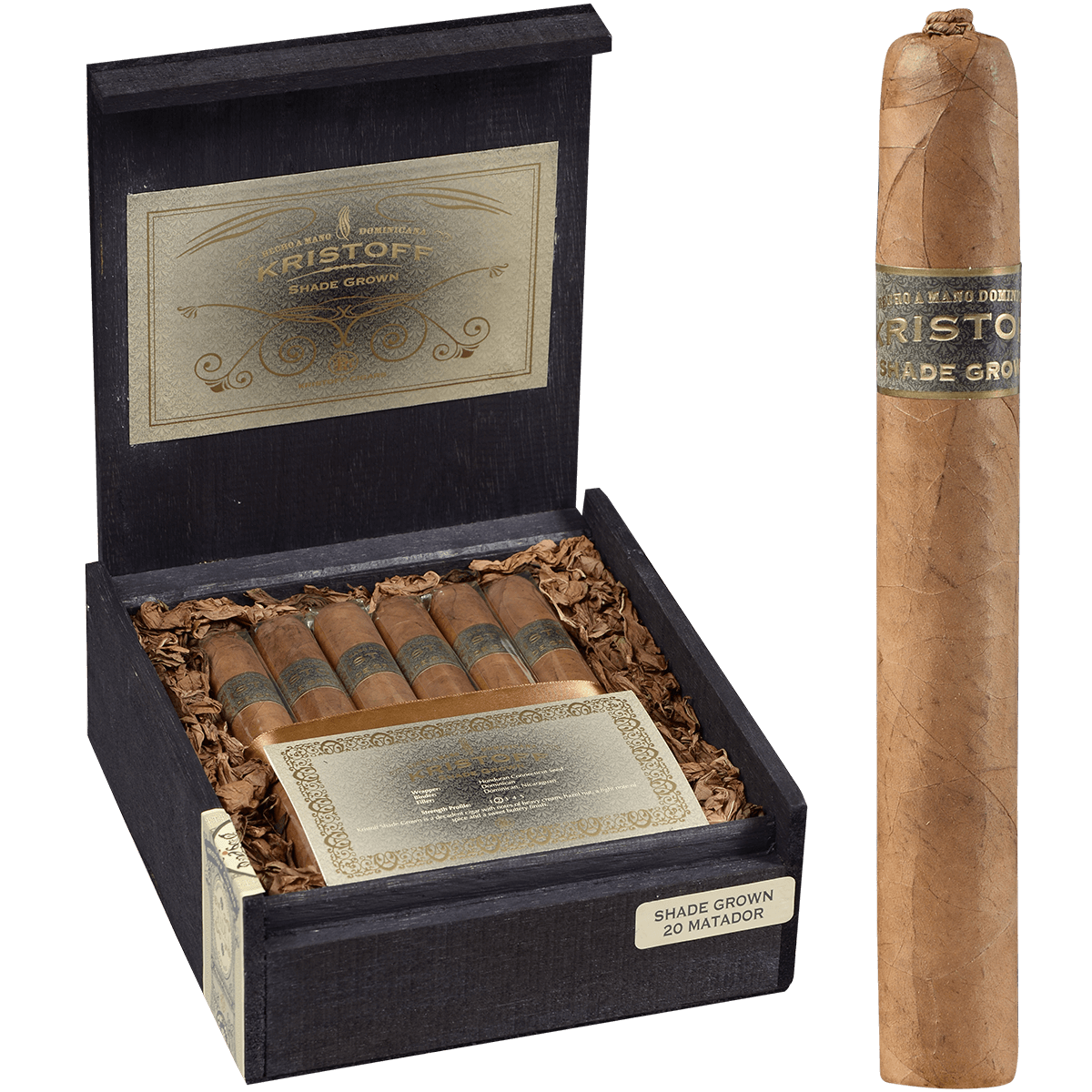 Kristoff Shade Grown Matador 20 Ct. Box 6.50X56