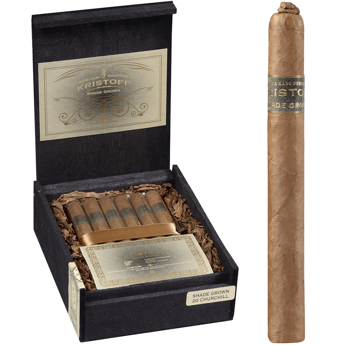 Kristoff Shade Grown Churchill 20 Ct. Box 7.00X50