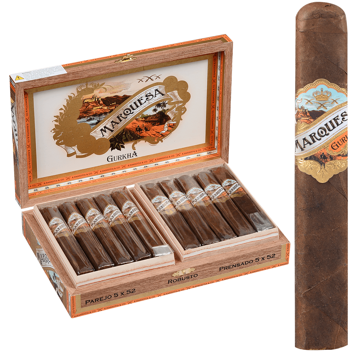 Gurkha Marquesa Robusto 20 Ct. Box 5.00X52