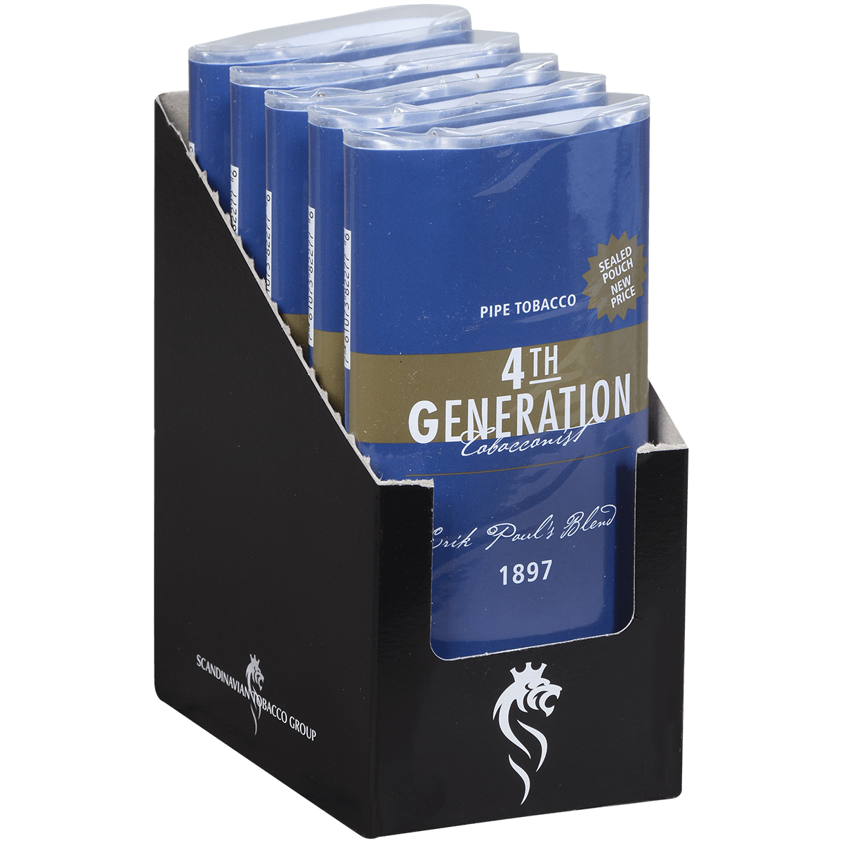 Pipe Tobacco 4Th Generation 1897 1/5 Ct. Pouch Display 1.50 Oz.