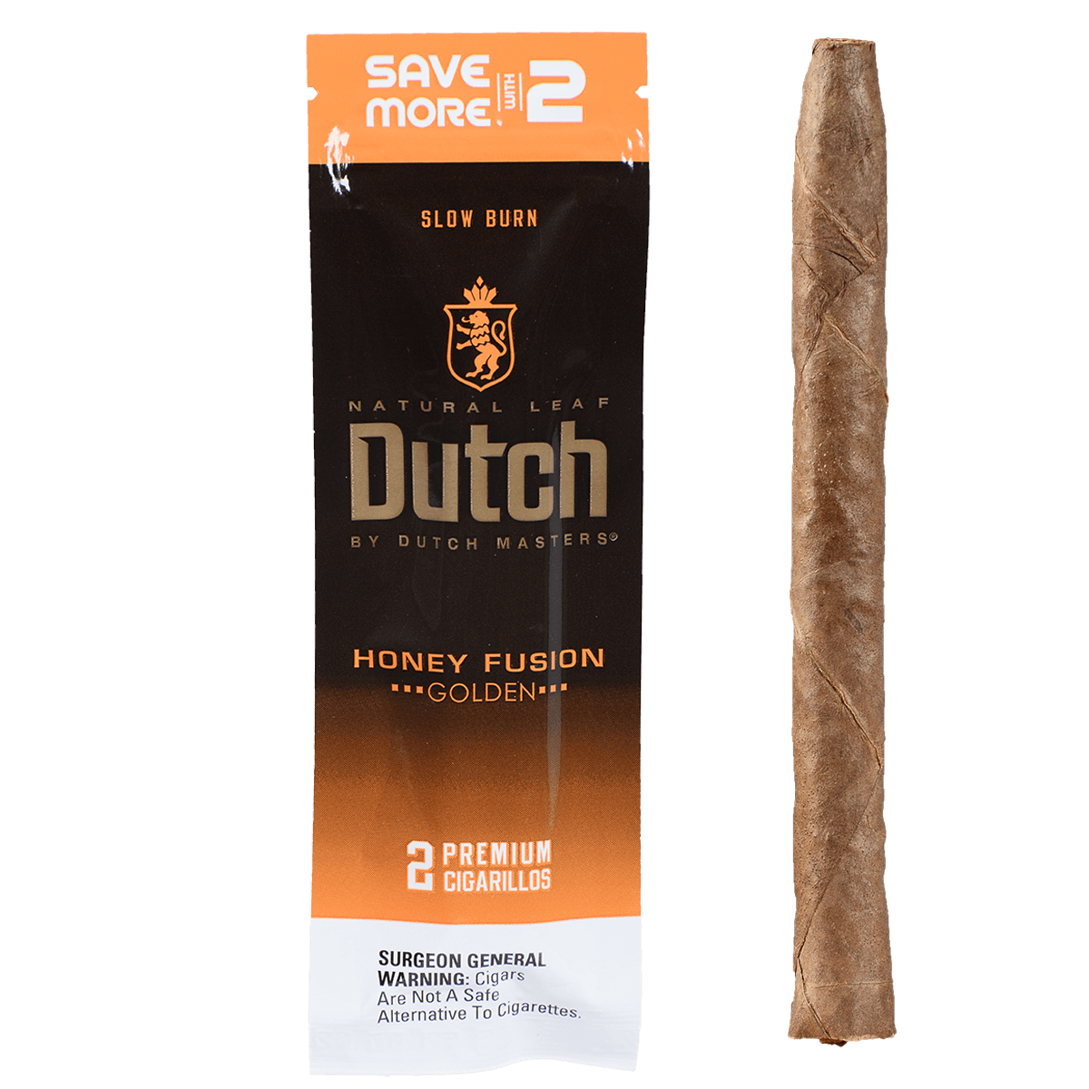 Dutch By Dutch Masters Cigarillos Honey Fusion Sv/2 60 Ct. 30/2 Packs 5.63X42