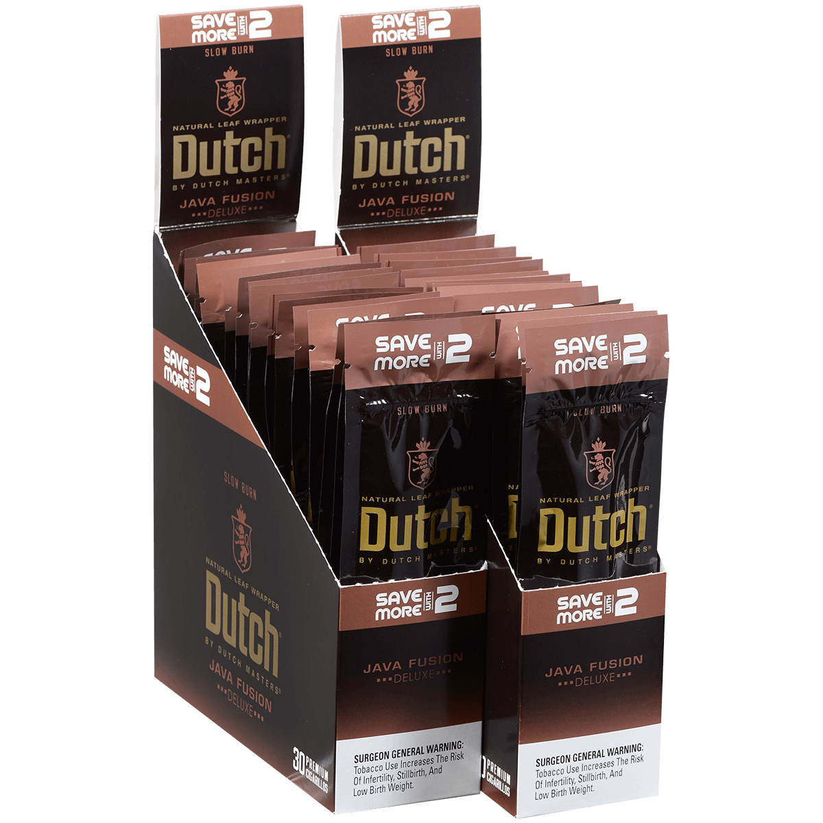 Dutch By Dutch Masters Cigarillos Java Fusion Sv/2 60 Ct. 30/2 Packs 5.63X42