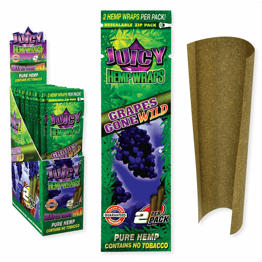 Juicy Hemp Cigar Wraps Grapes Gone Wild 25/2 Pack Carton