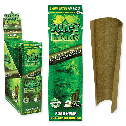 Juicy Hemp Cigar Wraps Natural 25/2 Pack Carton