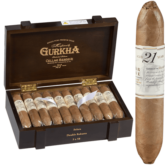 Gurkha Cellar Reserve 21 Year Solara-Dbl Robusto 20 Ct. Box 5.00X58