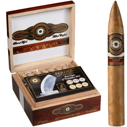 Perdomo 20Th Anniversary Connecticut Torpedo 24 Ct. Box 6.50X54