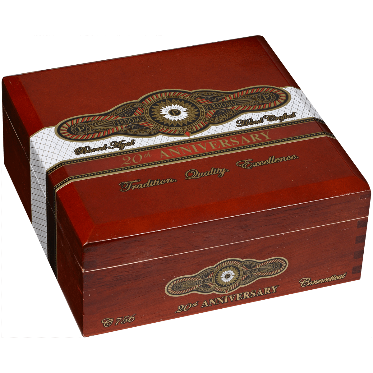 Perdomo 20Th Anniversary Connecticut Churchill 24 Ct. Box 7.00X56