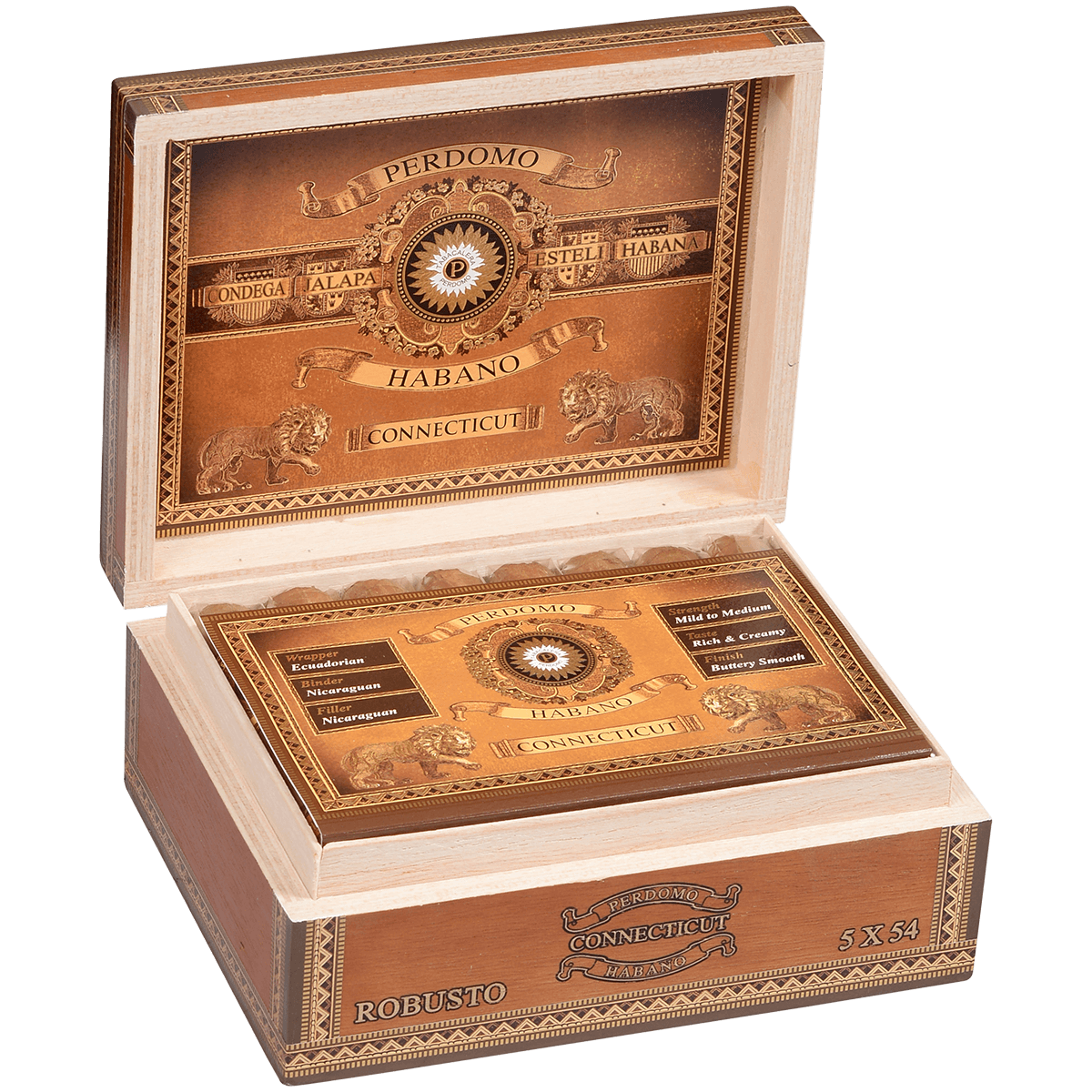 Perdomo Habano Bba Connecticut Robusto 24 Ct. Box 5.00X54