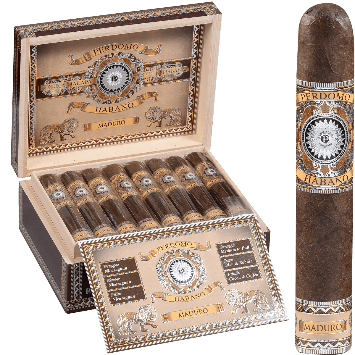 Perdomo Habano Bba Maduro Robusto 24 Ct. Box 5.00X54