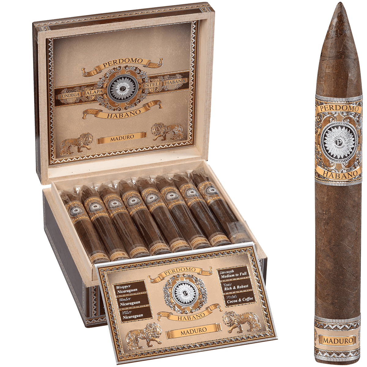 Perdomo Habano Bba Maduro Torpedo 24 Ct. Box 6.50X54