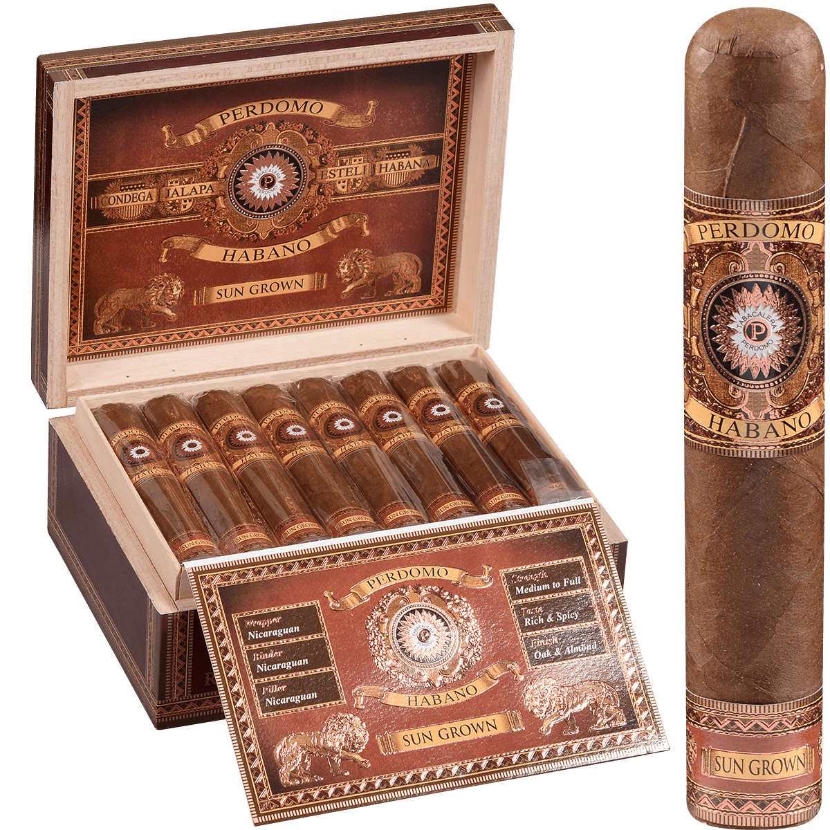 Perdomo Habano Bba Sun Grown Robusto 24 Ct. Box 5.00X54