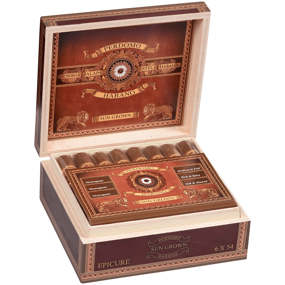 Perdomo Habano Bba Sun Grown Epicure 24 Ct. Box 6.00X54